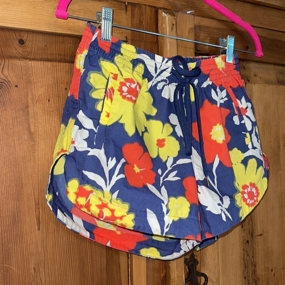 J. Crew Shorts Easy Tropical Print Floral Sz. XXXS
